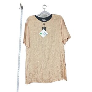 Twinset Women's Gold Dress Size S-28"‎ Short, 6" Sleeve Elegant Chic Style